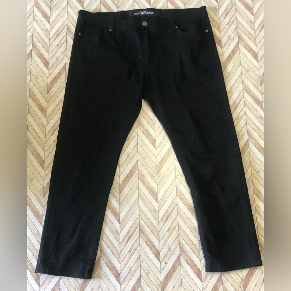 XRay Jeans Mens Designer Black Jeans. Size 42/30